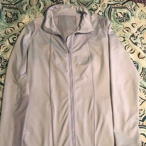 Lavender full zip athletic jacket